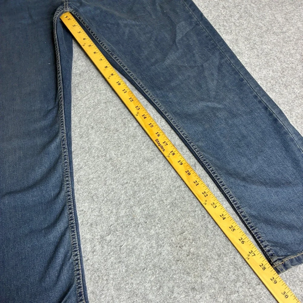 Scott Barber Mens 40x29 Straight Fit Jeans Indigo Blue Dark Wash Denim Pants